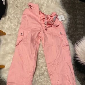 Pink adika cargo pants